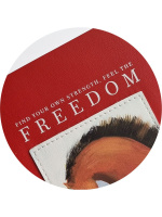 Ежедневник дат. 2026г А5 176л., кожзам, интегр.пер. "Art. Красный" нашивка, ляссе