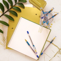 Ручка шар. MC GOLD с рез. 0,5мм синяя, штрихкод