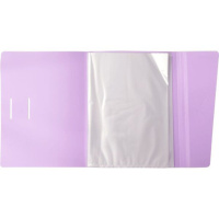 Папка файл А5  20лист 0,50мм, с клапаном , пастель сиреневая