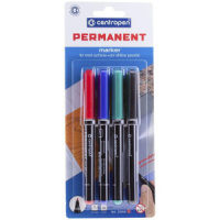 Набор маркеров перманентных 1,0мм 4цв.