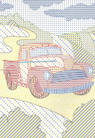 Раскраска "Водная раскраска с цветным контуром. Машинки" А4 16стр.