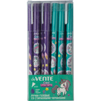 Ручка гелевая стираемая deVENTE "Unicorn" синяя, 0,5мм