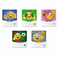 Тетрадь А5 12л кл.  "Смайлики"