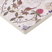 Записная книжка А6  60л. кож.зам., мягк.пер. "Flora. Symmetrical Flora" лин.