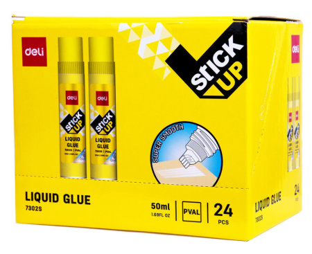 Клей жидкий Deli 50 мл. прозрачный