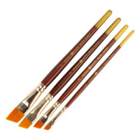 Кисть синтетика плоская скошенная №  1 "Decola"