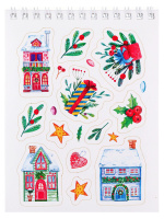 Стикербук А6, 8стр "Новый год"