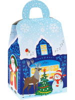 Коробка для конфет 1000гр "Резиденция Дедушки" домик