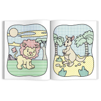 Раскраска водная "Зоопарк" А4 8стр.