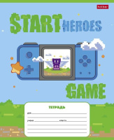 Тетрадь А5 12л кл. Hatber "Пиксель_Level Up" 5 диз.в блоке, белизна 100%