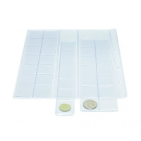 Лист д/монет  (207*250мм) ПВХ 180 мкм на 35 ячеек