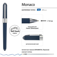 Ручка "Monaco. Темно-синяя navy" шарик., 0,5мм, синие чернила**