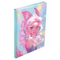 Записная книжка А6  64л., 7БЦ "Мои секретики. Морская принцесса" глянц.лам.