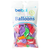 Шар с рисунком 12" "8 марта" 30 см ассорти 50 шт. в уп.