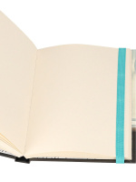 Скетчбук А5  80л., 7БЦ,  80гр/м2 "Ваза и яблоки" мат.лам.,выб.лак., резинка