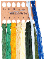 Набор  для вышивания гладью 27*35см "Поле с цветами"