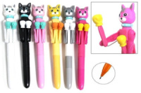 Ручка шар. "Boxing cat" синяя, 1,0мм