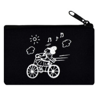 Кошелек (110*80) молния, х/б ткань "Варя на велосипеде"