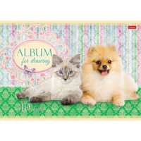 Альбом А4 40л  скрепка "Маленькие друзья"  пл. 100 г/м