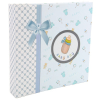 Фотоальбом - анкета 56ф.10*15см +12л. для заполнения, голубой