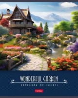 Тетрадь А5  96л кл. Hatber "Дивный сад" мат.лам., тисн., бел.100%