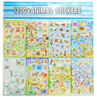 Набор наклеек "Ассорти" 8*3листа на планшете Набор наклеек "Ассорти" 8*3листа на планшете