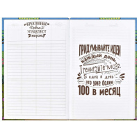 Блокнот А5 7БЦ 112л "Нежная акварель" глянц.лам., 3 вида бумаги