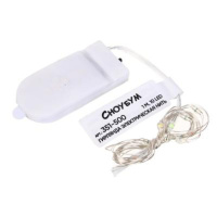 Гирлянда на батарейках 1м 10LED нитка росы, мультицвет, питание  2*CR2032