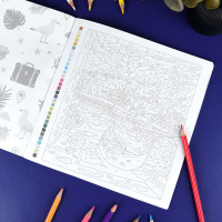 Раскраска "Картины по номерам 3-в-1. Путешествия" 215*215мм 32стр.