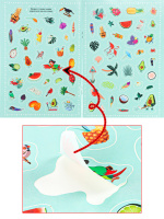 Набор обучающих наклеек 160*230мм, 4 л. "150 наклеек. Тропический рай" Набор обучающих наклеек 160*230мм, 4 л. "150 наклеек. Тропический рай"