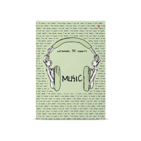 Блокнот А5 7БЦ  80л "Soundmania" клетка, глянц.лам.