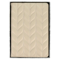 Ежедневник недат. А5 164л., кож.зам., тв.пер. "Лайка бежевый" стеган., в подарочной коробке