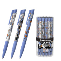 Ручка шар. EK Tulips Matic автомат, 0,7мм, синяя