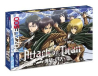 Пазлы  500 элементов  480*330мм.  "Атака Титанов. Сезон 1-3" Premium