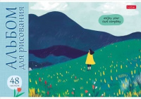 Альбом А4 48л скоба пласт.обл. "Наедине с собой" тисн., 100 г/м2*