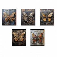 Тетрадь А5 48л кл. Erich Krause "Iron Wings", металлизир.ламинация+твин-лак MIX-PACK