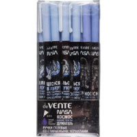 Ручка гелевая стираемая deVENTE "NASA" синяя, 0,5мм