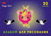Альбом А4 20л скоба "Dragon fruit" выб.лак., пл. 100 гр/м