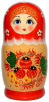Матрешка 5 мест 18см "Ягодки"