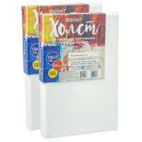 Холст на подрамнике 10*15см, хлопок 100%, среднее зерно, 330гр/м, акрил, белый