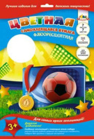 Цветная бумага самокл. А4 7цв. 7листов флуор."Ассорти" мелованная, пл. 190 г/м2, в папке