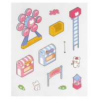 Наклейки-румбокс д/создания миниатюрных сцен 12,5*15см "Кролик. Парк развлечений"