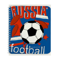 Тетрадь А5  80л кл. гребень Альт "Футбол. Чемпионы"