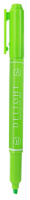 Текстовыделитель "Deli " 1-4мм зеленый , двойной пиш. наконечник