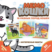 Игра Мемо "Кошки"  (50 карточек)
