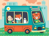 Пазлы    2в1 "В движении" 230*190мм, 20 элементов