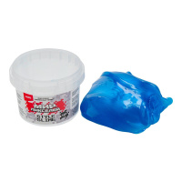 Слайм 120мл "Мир Пикселей" голубой (с ароматом тутти-фрутти)