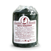 Свеча пеньковая 40*50мм темно-зеленая