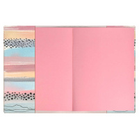 Записная книжка А5+ 120л. кожзам, мягк.пер. "Узор" тисн.фольгой, ляссе