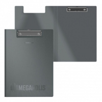 Клипборд А4 MEGAPOLIS серый